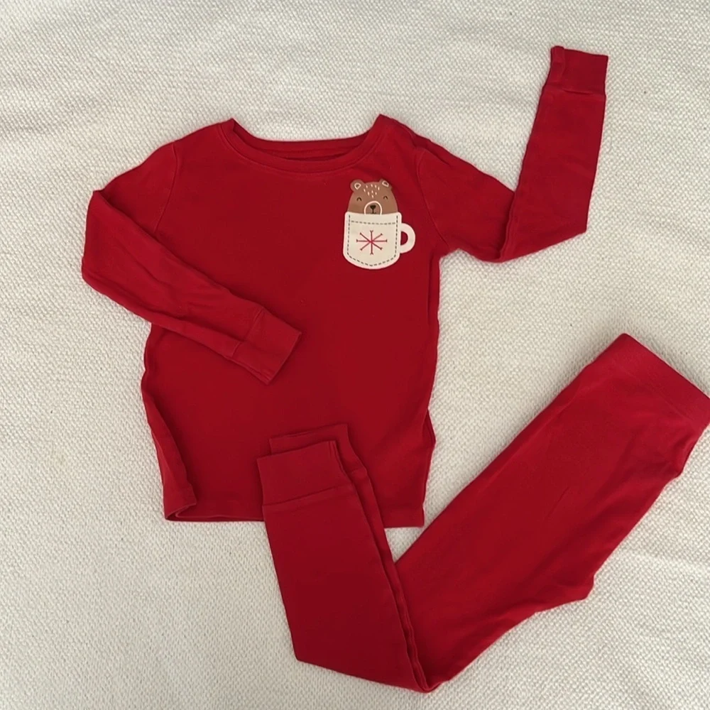 Old Navy Boys Girls Bear 🐻 Pajamas Set